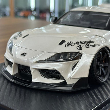 Ignition Model Toyota Supra A90 Pandem 1:18 Pearl White Resin Model - premium collector scale model