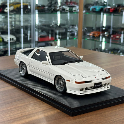 Ignition Model 1:18 Toyota Supra 3.0 GT LIMITED MA70 White Resin - detailed collector display model
