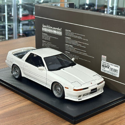 Ignition Model 1:18 Toyota Supra 3.0 GT LIMITED MA70 White Resin - hand-finished display model