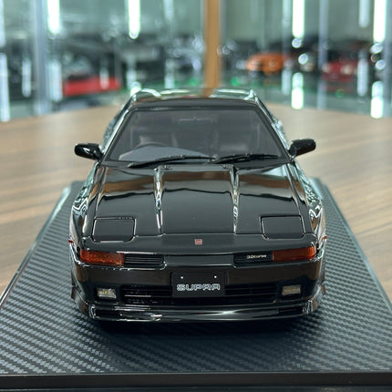 Ignition Model Toyota Supra 3.0 GT LIMITED MA70 1:18 Resin Black - studio product photo of the scale model