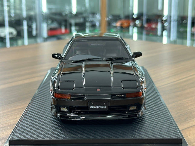 Ignition Model Toyota Supra 3.0 GT LIMITED MA70 1:18 Resin Black - studio product photo of the scale model