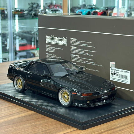 Ignition Model Toyota Supra 3.0 GT LIMITED MA70 1:18 Resin Black - hand-finished display model