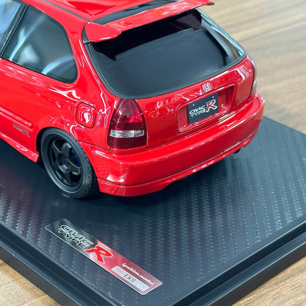Ignition Model 1:18 Honda Civic EK9 Type R Resin Model Red - fine detailed model replica