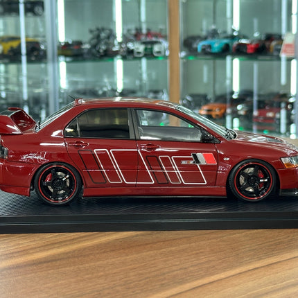 Ignition Model Mitsubishi Lancer Evolution IX MR 1/18 Resin Red - collectible scale model car