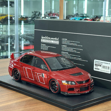 Ignition Model Mitsubishi Lancer Evolution IX MR 1/18 Resin Red - detailed collector display model
