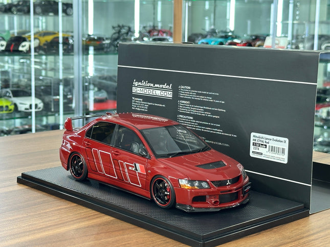 Ignition Model Mitsubishi Lancer Evolution IX MR 1/18 Resin Red - detailed collector display model