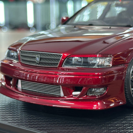1:18 Ignition Model Toyota Chaser VERTEX JZX100 Red Metallic Resin - detailed die-cast style model