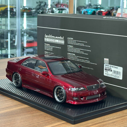 1:18 Ignition Model Toyota Chaser VERTEX JZX100 Red Metallic Resin - hand-finished display model