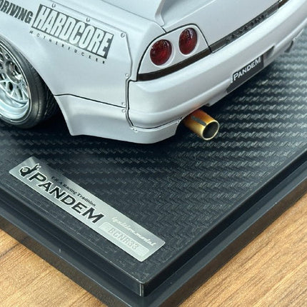 Ignition Model Nissan Skyline GT-R BCNR33 Pandem 1:18 Resin Matte Gray - hand-finished display model