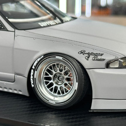 Ignition Model Nissan Skyline GT-R BCNR33 Pandem 1:18 Resin Matte Gray - collector edition scale model