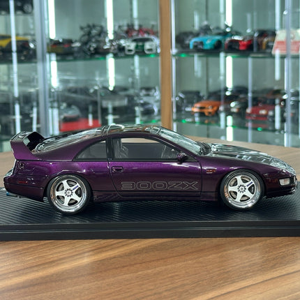 Ignition Model 1/18 Nissan Fairlady Z Z32 2+2 Resin Model Purple - collectible scale model car