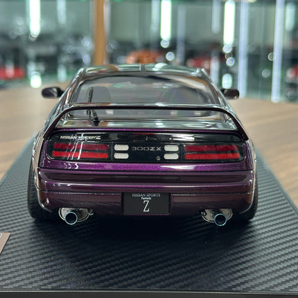 Ignition Model 1/18 Nissan Fairlady Z Z32 2+2 Resin Model Purple - scale model collectible piece
