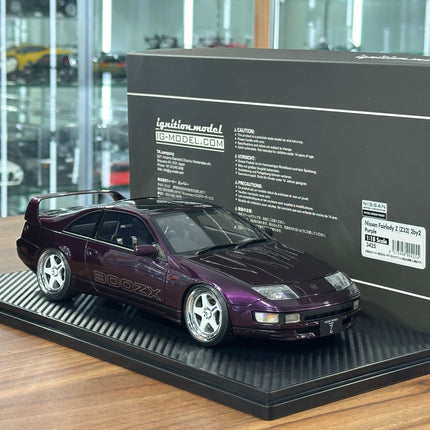 Ignition Model 1/18 Nissan Fairlady Z Z32 2+2 Resin Model Purple - hand-finished display model