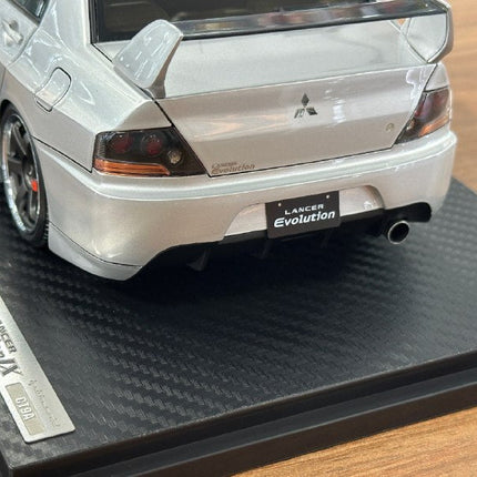 Ignition Model 1:18 Resin Mitsubishi Lancer Evolution IX CT9A Silver - collector display piece