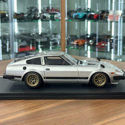 Ignition Model 1:18 Resin Nissan Fairlady Z S130 Silver Limited Edition - collectible scale model car