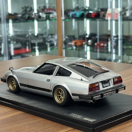 Ignition Model 1:18 Resin Nissan Fairlady Z S130 Silver Limited Edition - fine detailed model replica