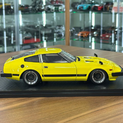 Ignition Model 1:18 Nissan Fairlady Z S130 Yellow Resin Model Car - hand-finished display model