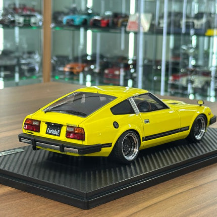 Ignition Model 1:18 Nissan Fairlady Z S130 Yellow Resin Model Car - scale model collectible piece