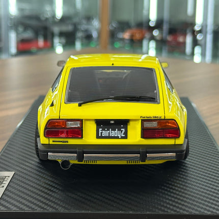 Ignition Model 1:18 Nissan Fairlady Z S130 Yellow Resin Model Car - collector edition scale model