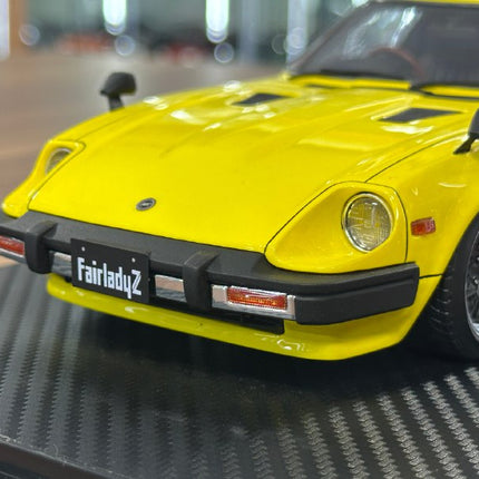 Ignition Model 1:18 Nissan Fairlady Z S130 Yellow Resin Model Car - scale model for display