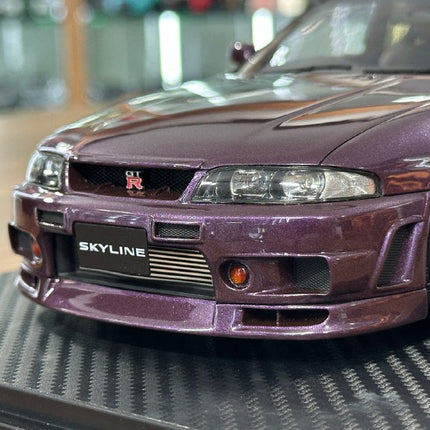 Ignition Model 1:18 Resin Nissan Skyline GT-R BCNR33 Midnight Purple - showroom-quality model replica