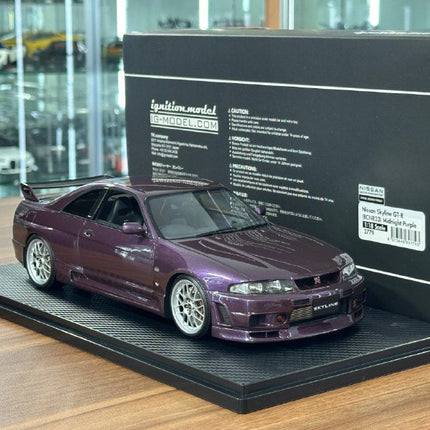 Ignition Model 1:18 Resin Nissan Skyline GT-R BCNR33 Midnight Purple - hand-finished display model