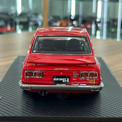 Ignition Model Nissan Skyline 2000 GT-R KPGC10 1:18 Resin Red - premium collector scale model