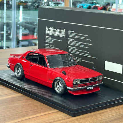 Ignition Model Nissan Skyline 2000 GT-R KPGC10 1:18 Resin Red - scale model collectible piece