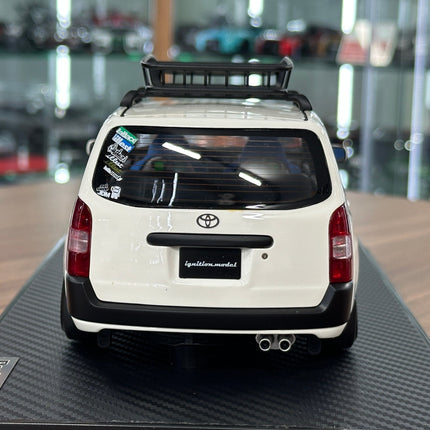 Ignition Model 1:18 Toyota Probox GL NCP51V White Resin - premium collector scale model