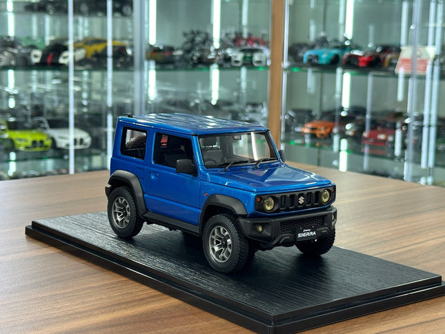Ignition Model Suzuki Jimny Sierra JC JB74W 1:18 Resin Model Brisk Blue Metallic - detailed collector display model
