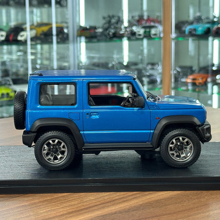 Ignition Model Suzuki Jimny Sierra JC JB74W 1:18 Resin Model Brisk Blue Metallic - collectible scale model car