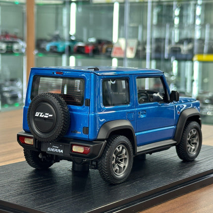 Ignition Model Suzuki Jimny Sierra JC JB74W 1:18 Resin Model Brisk Blue Metallic - fine detailed model replica