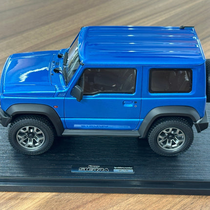 Ignition Model Suzuki Jimny Sierra JC JB74W 1:18 Resin Model Brisk Blue Metallic - scale model collectible piece