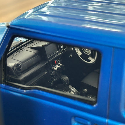 Ignition Model Suzuki Jimny Sierra JC JB74W 1:18 Resin Model Brisk Blue Metallic - scale model for display