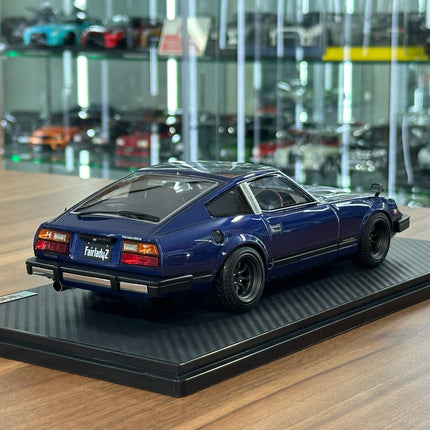 Ignition Model 1:18 Nissan Fairlady Z S130 Blue Metallic Resin Model - fine detailed model replica