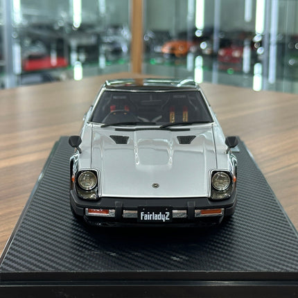 Ignition Model 1:18 Nissan Fairlady Z S130 Resin Model Black/Silver - studio product photo of the scale model