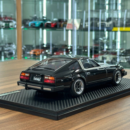 Ignition Model 1:18 Nissan Fairlady Z S130 Resin Model Black/Silver - fine detailed model replica
