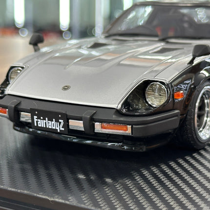 Ignition Model 1:18 Nissan Fairlady Z S130 Resin Model Black/Silver - detailed die-cast style model