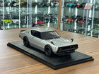 Ignition Model 1:18 Nissan Skyline 2000 GT-R KPGC110 Silver Custom Diecast Model - detailed collector display model