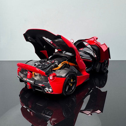 BBR Ferrari LaFerrari Rosso Corsa / Black Hood 1:18 Diecast Model Car - detailed die-cast style model