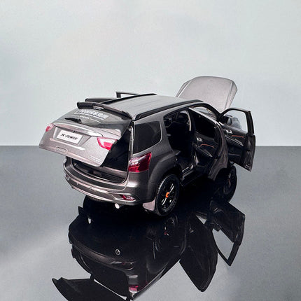 YX Car Model Isuzu MU-X Meteorite Grey 1:18 Diecast Model Car - scale model for display