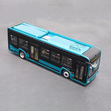 Original Manufacturer King Long XMQ6105G Bus with Lights 1:38 Diecast Model Bus - premium collector scale model