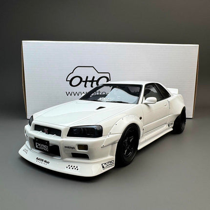 Otto Nissan GT-R R34 KRC 1:18 Resin Model Car - scale model for display