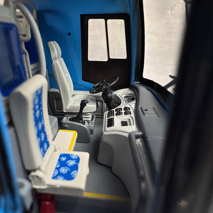 King Long Longwei II Bus Deep Blue 1:38 Diecast Model Bus - scale model for display