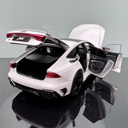 KengFai Audi RS7 ABT Modified Version White 1:18 Diecast Model Car - premium collector scale model