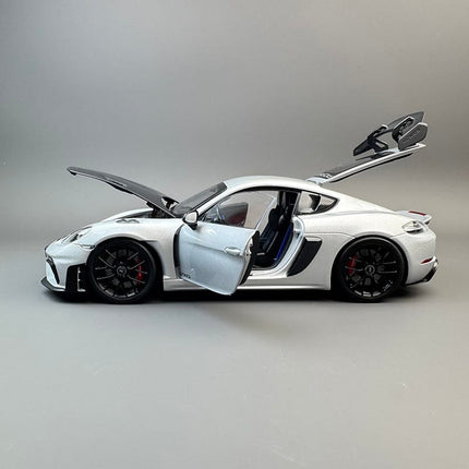 Norev Porsche 911 GT4 RS Silver 1:18 Diecast Model Car - showroom-quality model replica