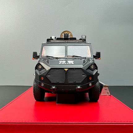 Huakai Vehicle Equipment Co. MB Huakai King Snake Armored Explosion-Proof Police Super- Collector's Edition 1:18 Resin Model 