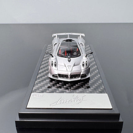 LCD Model Pagani Imola Silver 1:64 Diecast Model Car - scale model for display