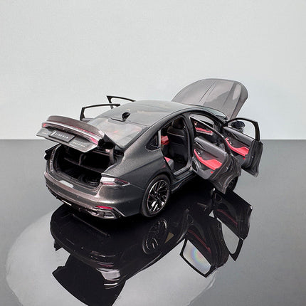 YX Car Model Changan Lincoln Z Gray 1:18 Diecast Model Car - premium collector scale model