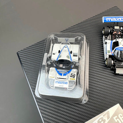 Motorhelix Mazda 787B #56 1991 Blue White 1:64 Diecast Model Car - showroom-quality model replica